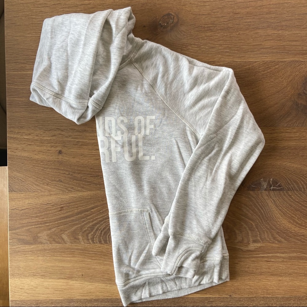 Athleta Girl gray hoodie size M 8-10